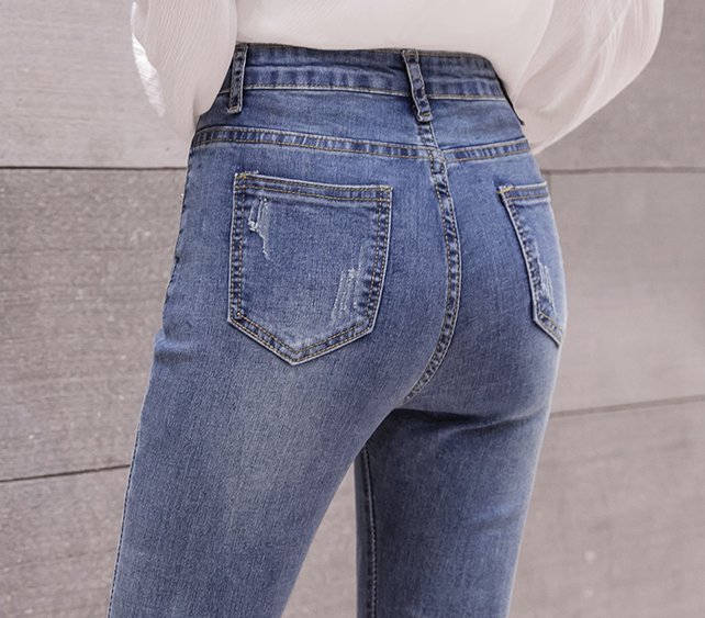 Korean style flare pants slim jeans for women