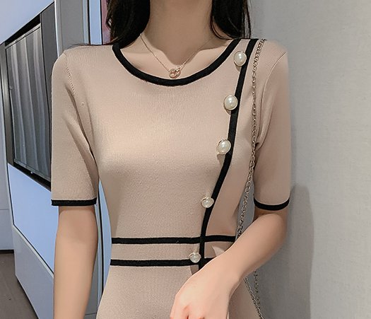 Beautiful knitted fashionable summer sweet lady dress for women