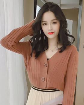 Slim all-match coat loose college style sweater for women