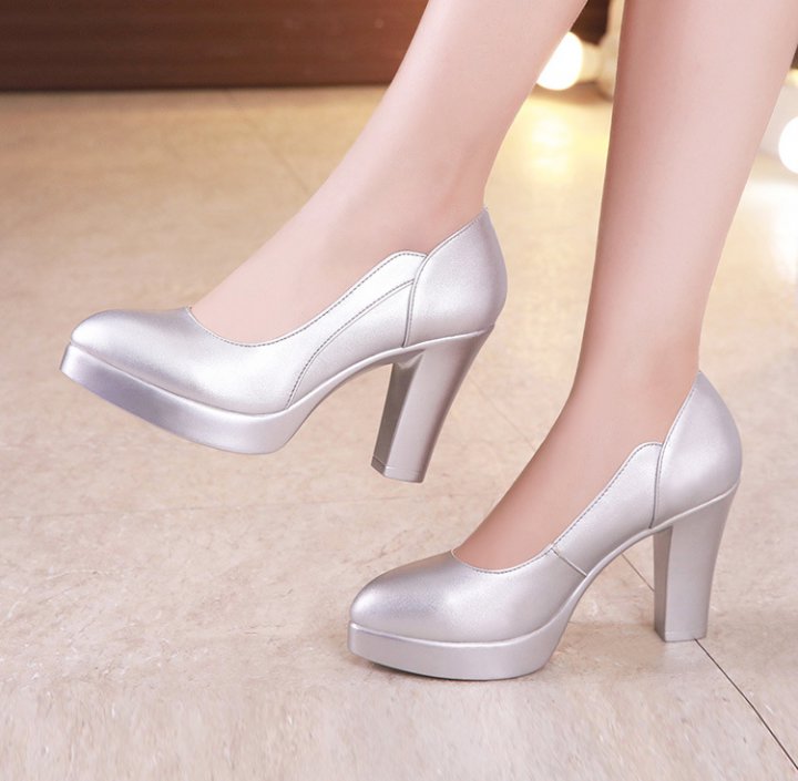 Pointed catwalk shoes thick cheongsam for women