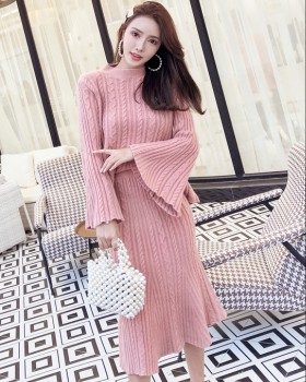 Korean style sweater winter skirt 2pcs set