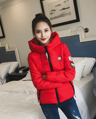 Slim thick cotton coat Korean style coat for women