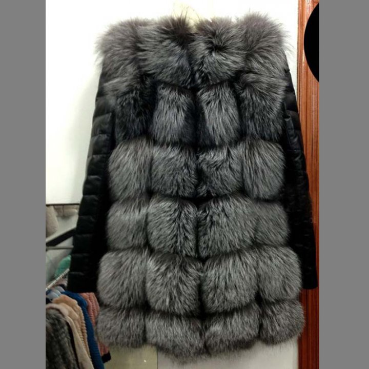 Imitation of fox fur coat long fur coat for women