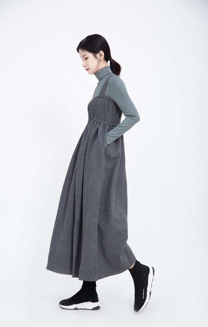 Autumn and winter large woolen loose wide leg pants