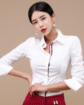 Fashion autumn Korean style profession shirt for women