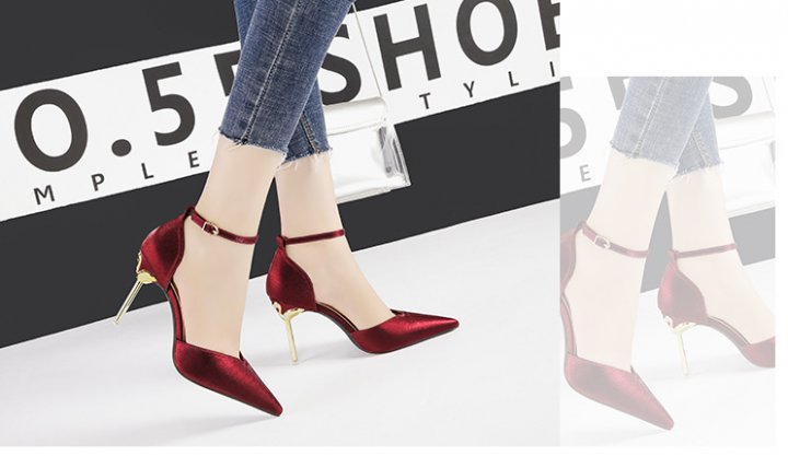 European style high-heeled shoes sexy sandals for women