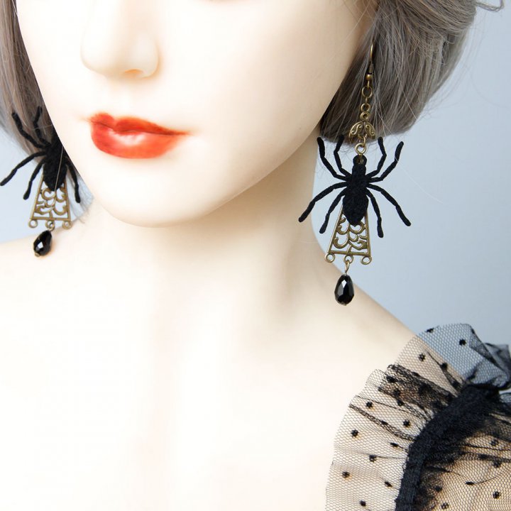 Party halloween prom earrings spider gift ear-drop