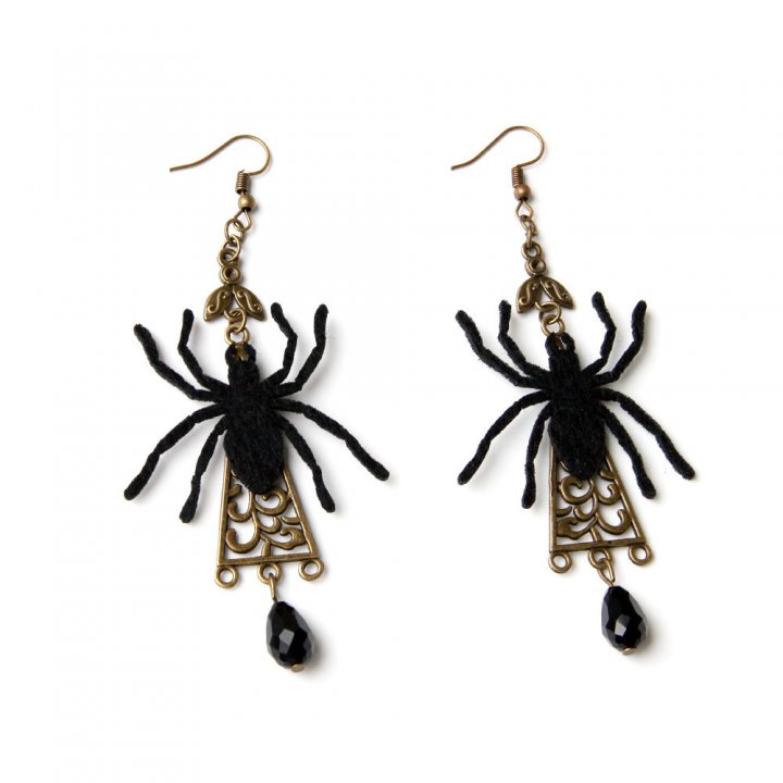Party halloween prom earrings spider gift ear-drop