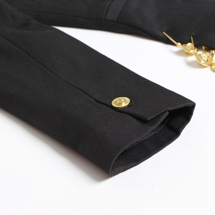 Long sleeve business suit splice coat for women