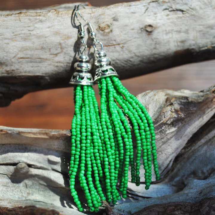 National style long accessories tassels earrings