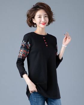 Pure cotton bottoming shirt Korean style tops for women