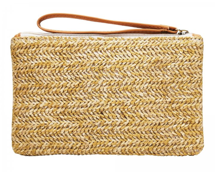 Portable sandy beach zero wallet summer weaving wallet