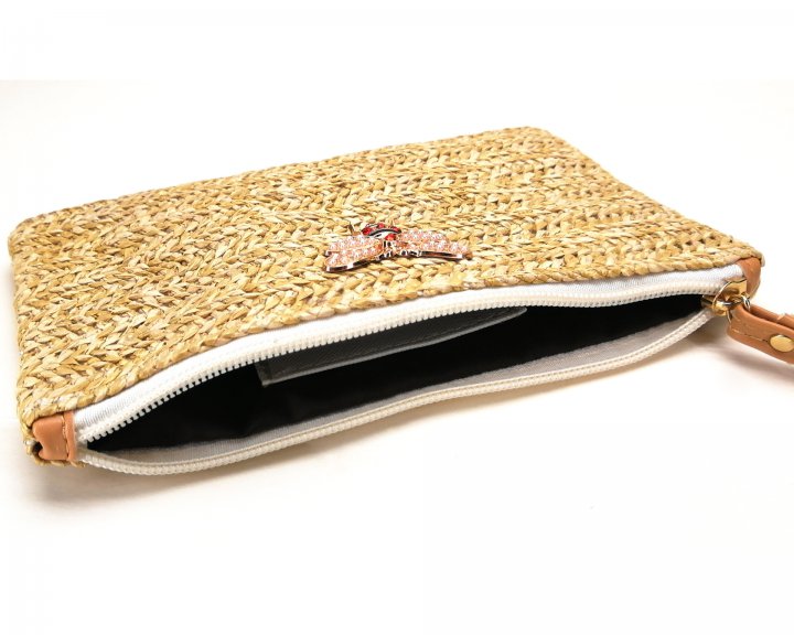 Portable sandy beach zero wallet summer weaving wallet