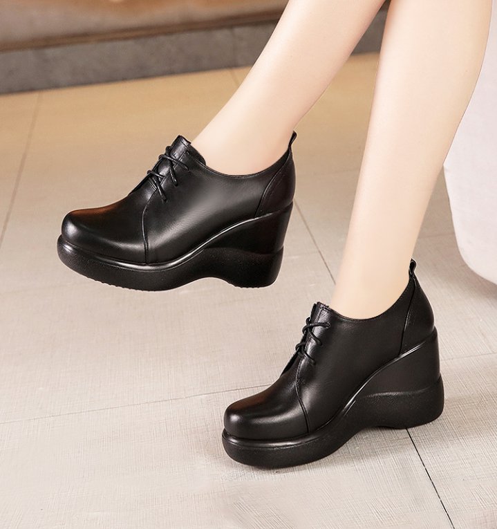 Thick crust high-heeled shoes platform for women
