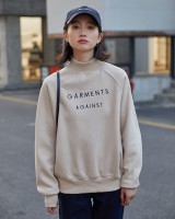 Pullover thermal letters all-match hoodie for women