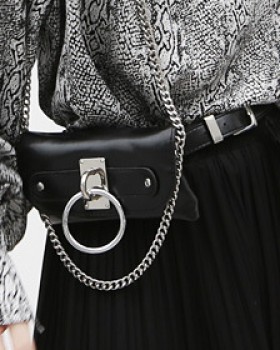 European style belt dual purpose waist-bag for women