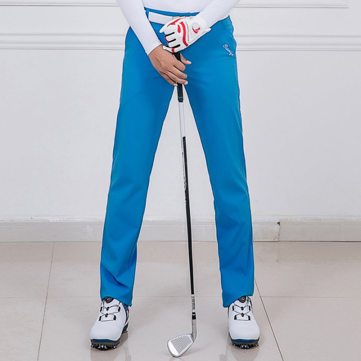 Golf waterproof summer long pants slim feet pants for men