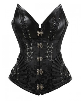 Court style reinforced corset