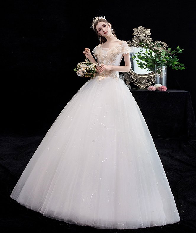 Light simple formal dress slim floor length wedding dress