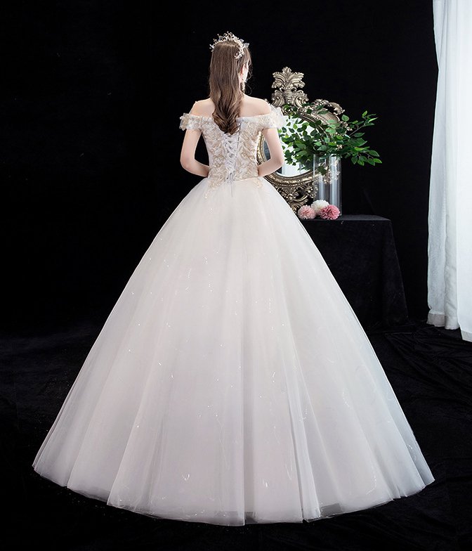 Light simple formal dress slim floor length wedding dress