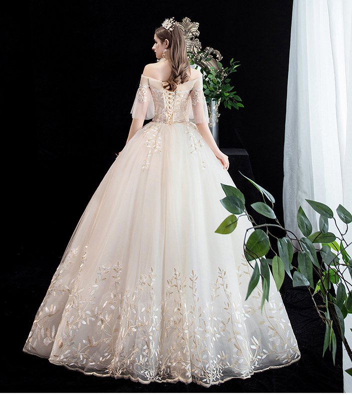 Dream beautiful bride wedding dress wedding slim formal dress