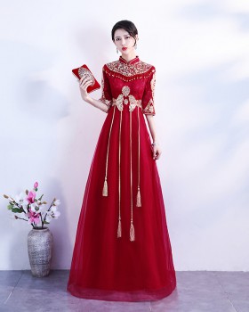 Bride formal dress Chinese full dress for women