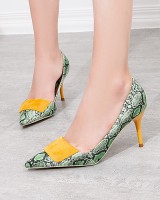 Serpentine sexy high-heeled shoes nightclub shoes