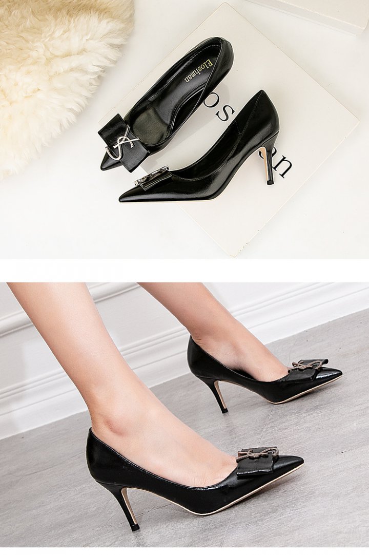 Fine-root fashion shoes low high-heeled shoes for women