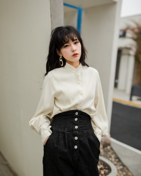 Fashion Korean style tops spring long sleeve shirt