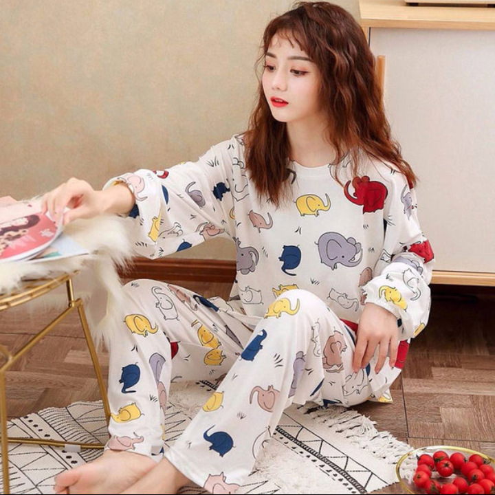 Milk silk homewear cozy pajamas a set for women