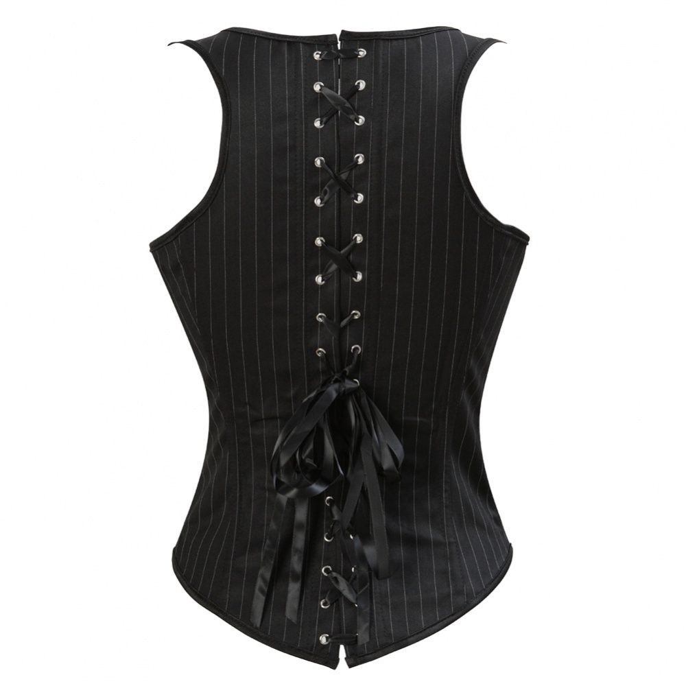 Plastic bone European style shapewear stripe corset