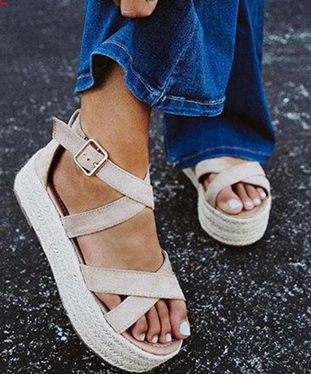 Cross spring and summer bandage sandals for women