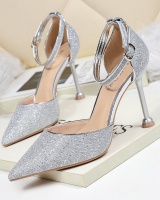 Low pointed sandals fine-root high-heeled shoes for women