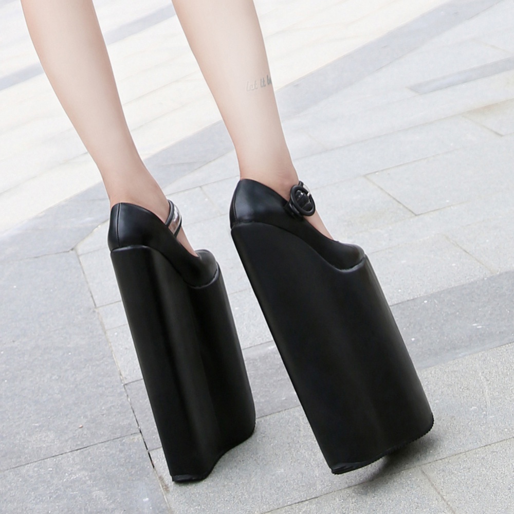 High slipsole thick crust high-heeled shoes