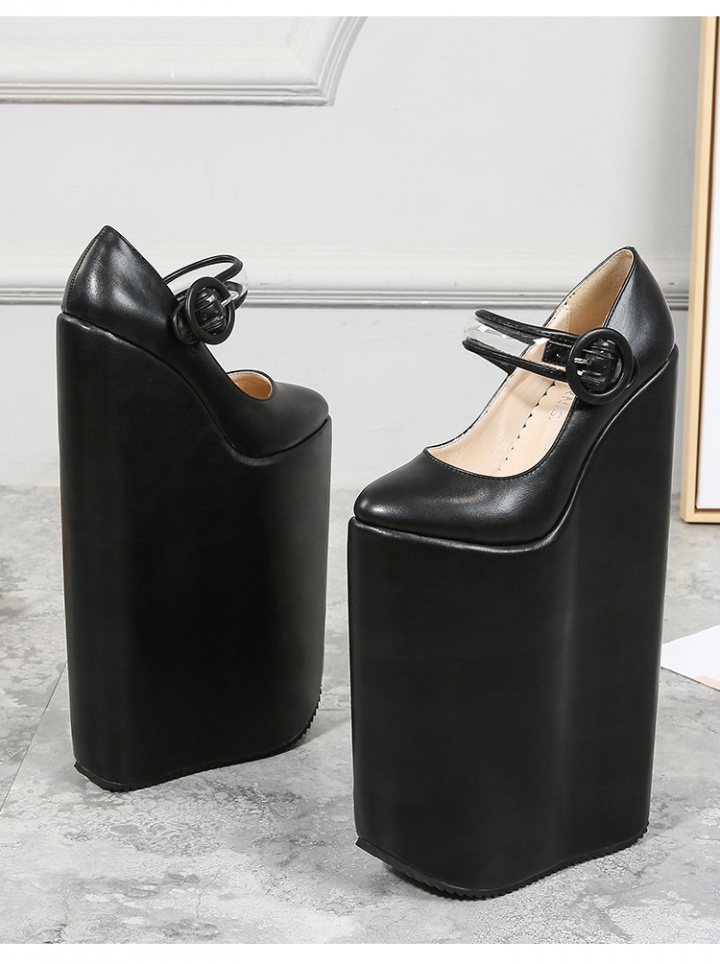 High slipsole thick crust high-heeled shoes