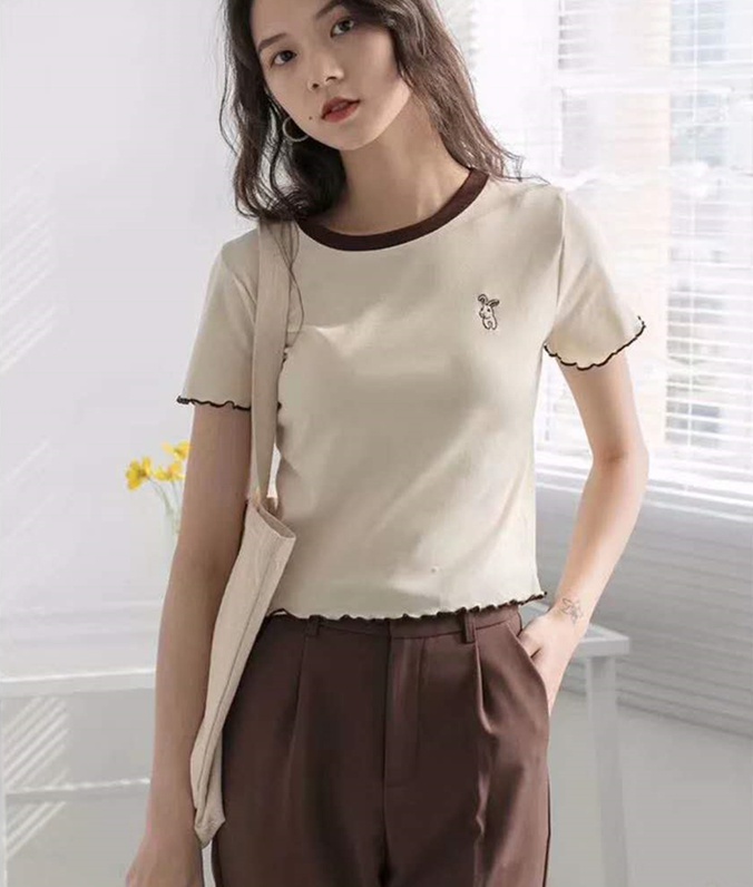 Short sleeve tops Japanese style T-shirt for women