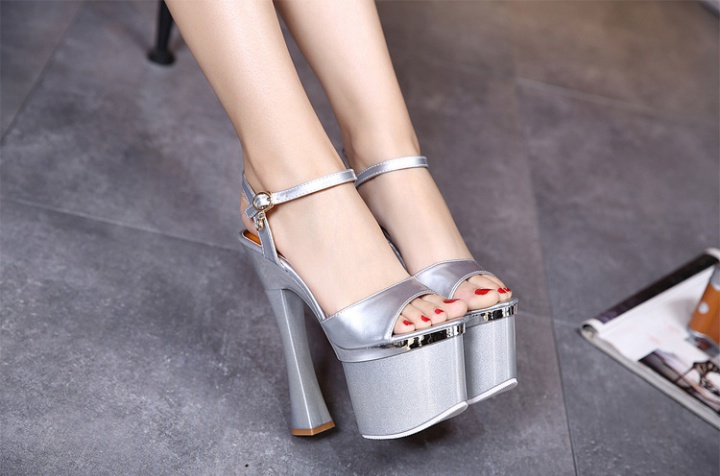 Crystal high-heeled shoes high nightclub sandals for women