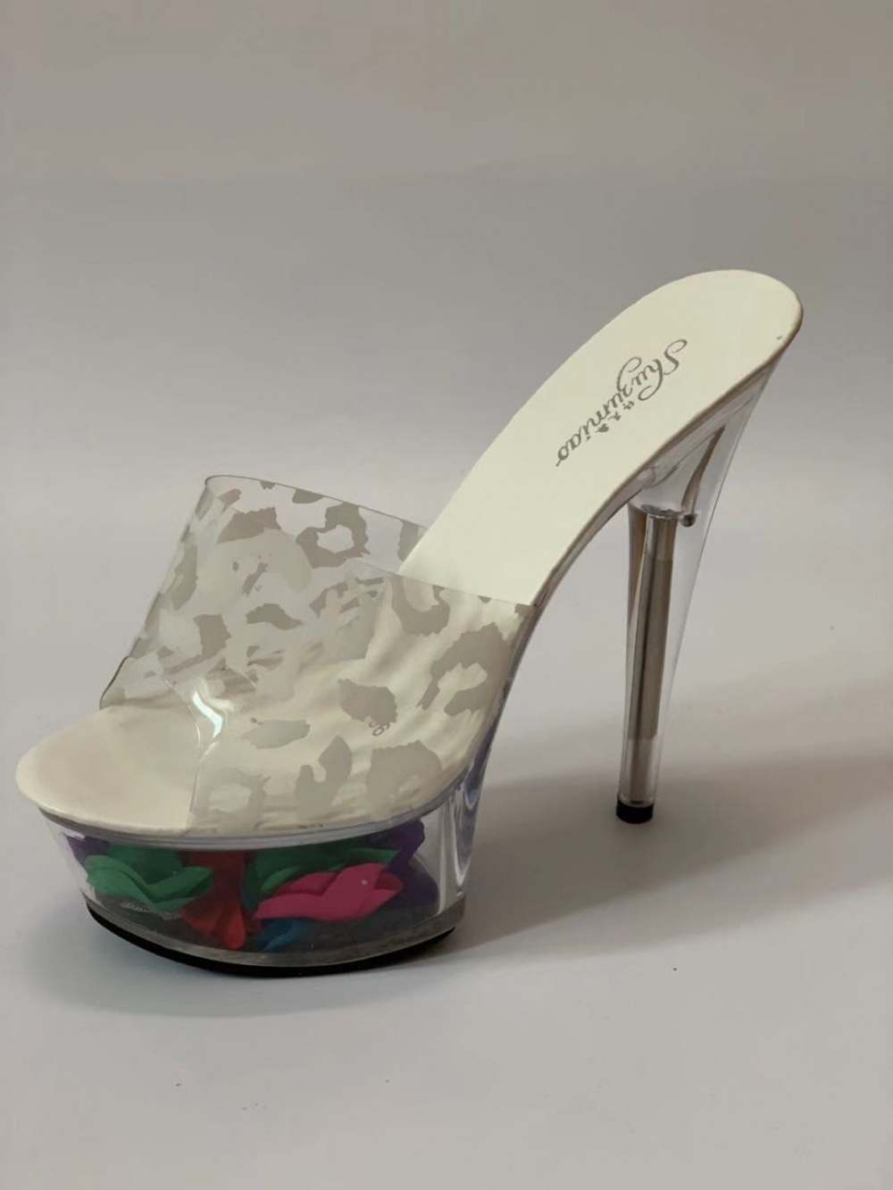 Transparent wedding shoes banquet slippers