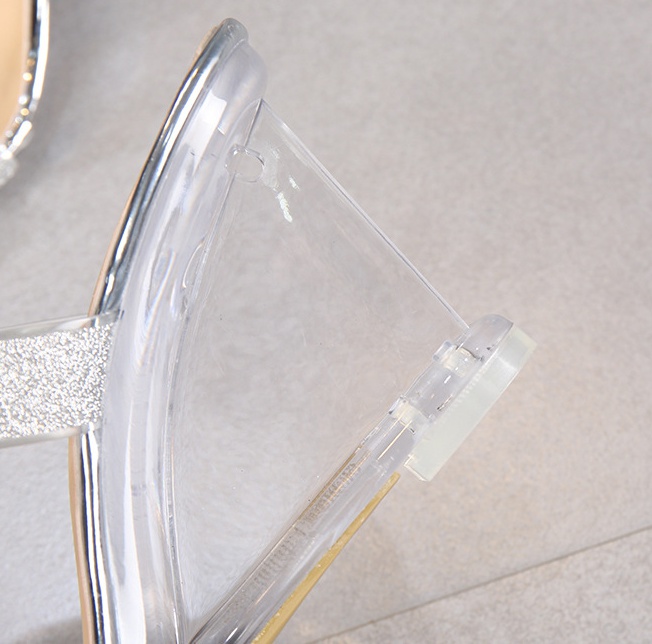 All-match crystal sandals summer high-heeled shoes for women