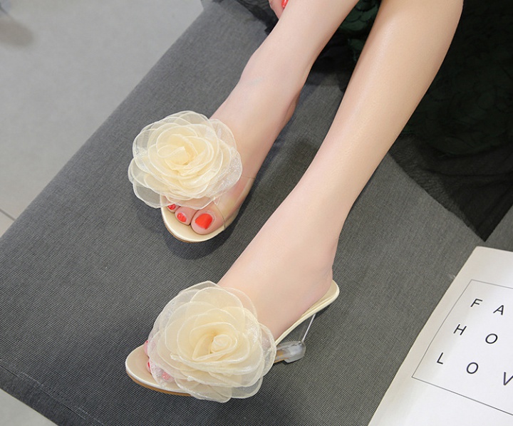 Transparent high-heeled shoes sandals for women