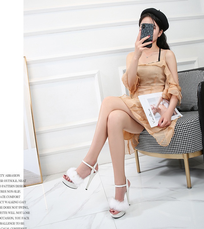 Fashion high-heeled shoes all-match sandals for women