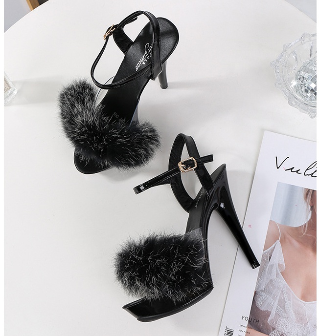 Fashion high-heeled shoes all-match sandals for women