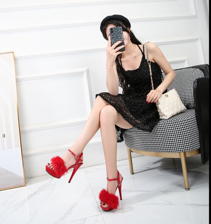 Fashion high-heeled shoes all-match sandals for women