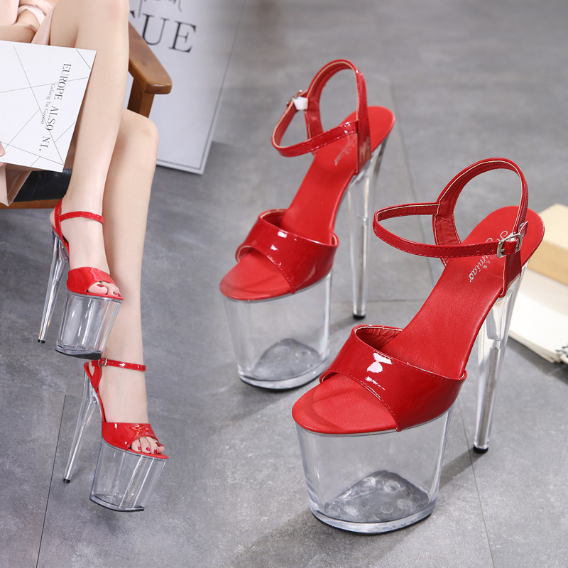 Cross sexy shoes fine-root high-heeled sandals for women