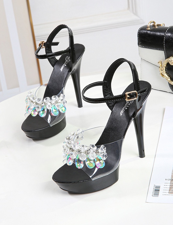 Fashion sandals fine-root high-heeled shoes for women