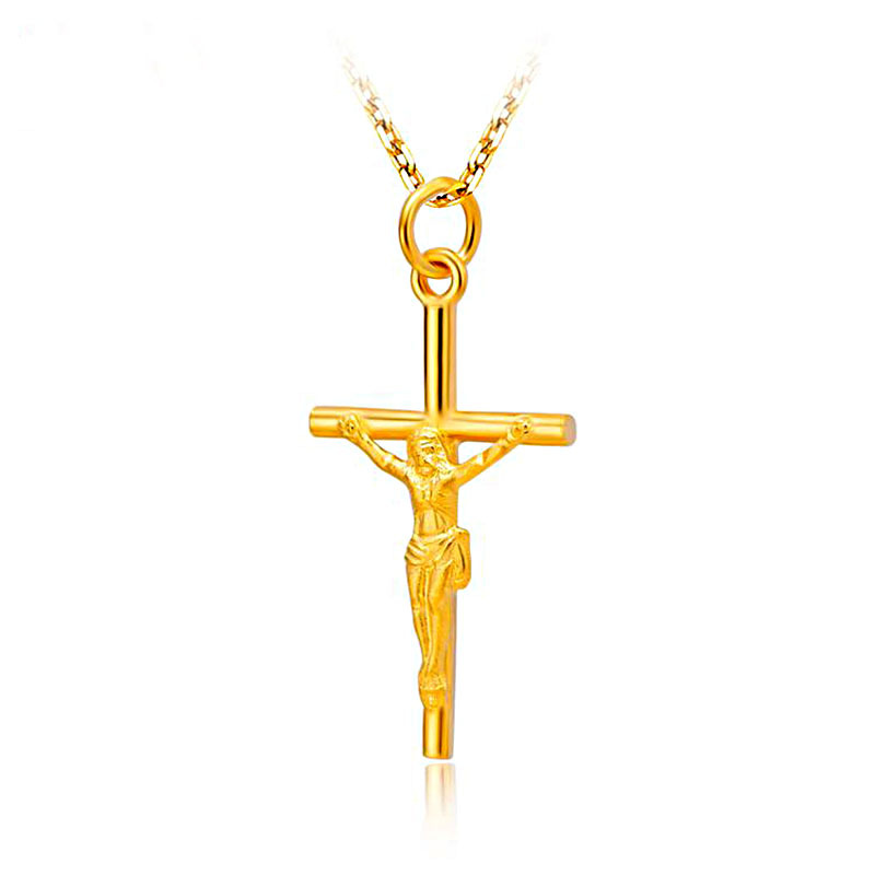 Crosses European style pendant short gold clavicle necklace