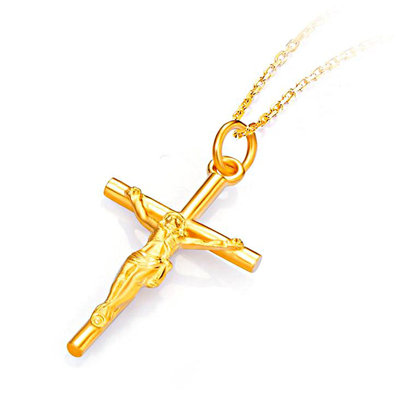 Crosses European style pendant short gold clavicle necklace