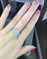 Wedding European style simulation diamond ring