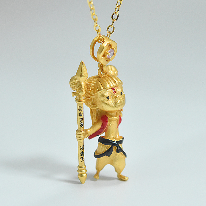 Gold accessories pendant necklace