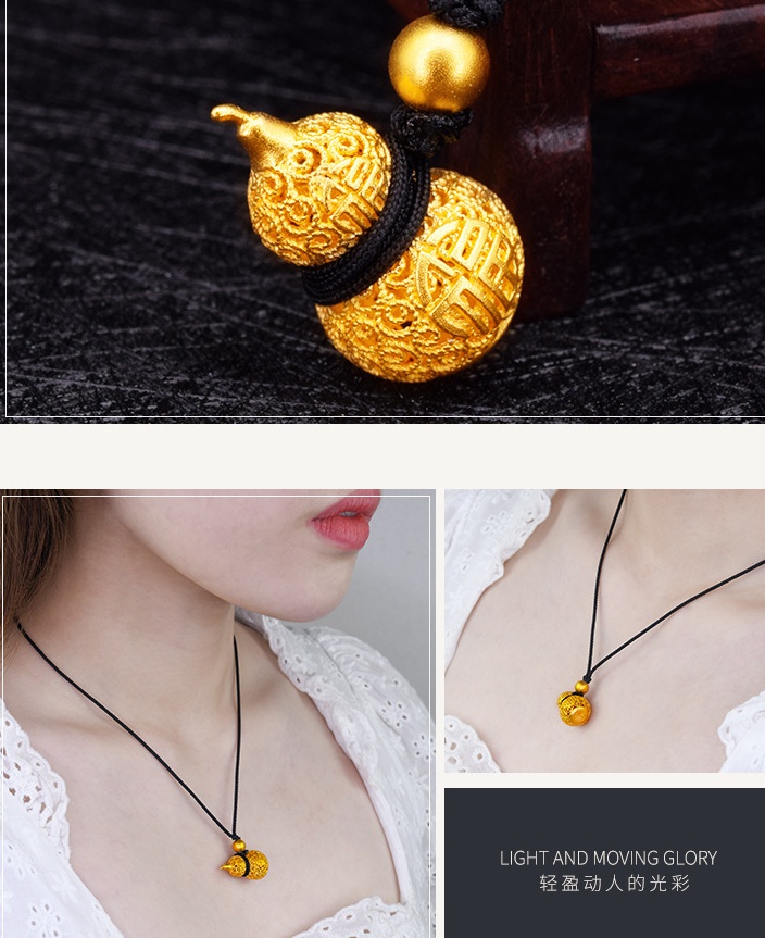 Pendant gold gourd lovely accessories